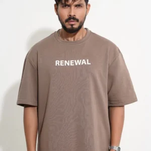 Oversized Beige Street Tee